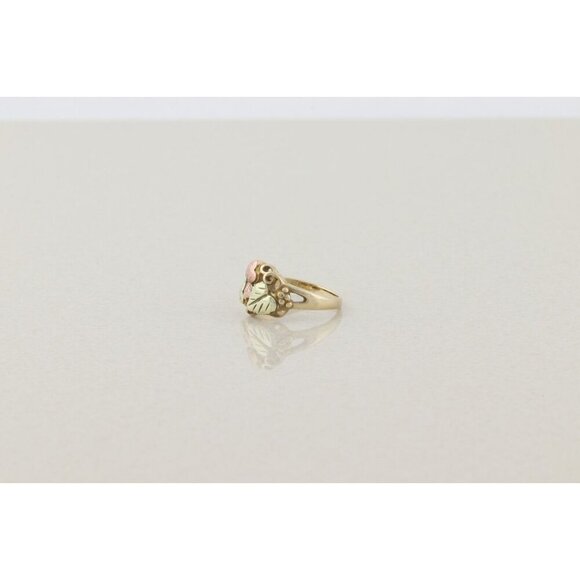 10k Yellow Gold Black Hills Gold Leaf Ring Size 7 - Picture 7 of 9